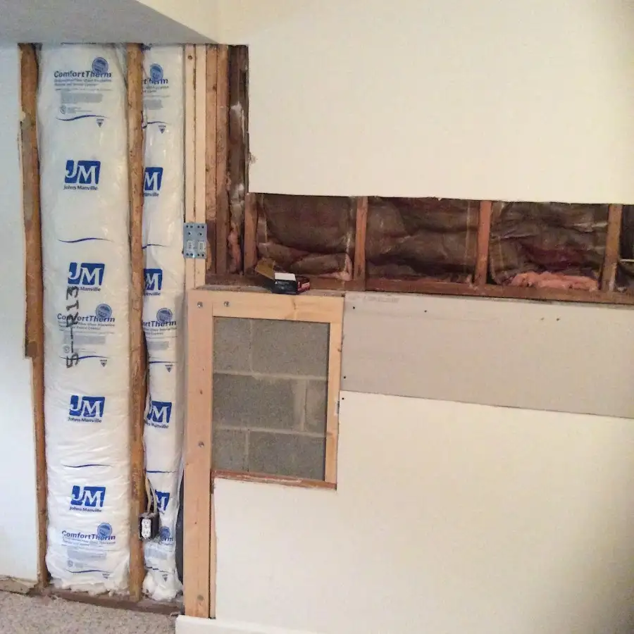 Wall insulation replacement during Contents Cleaning & Restoration in Griffith